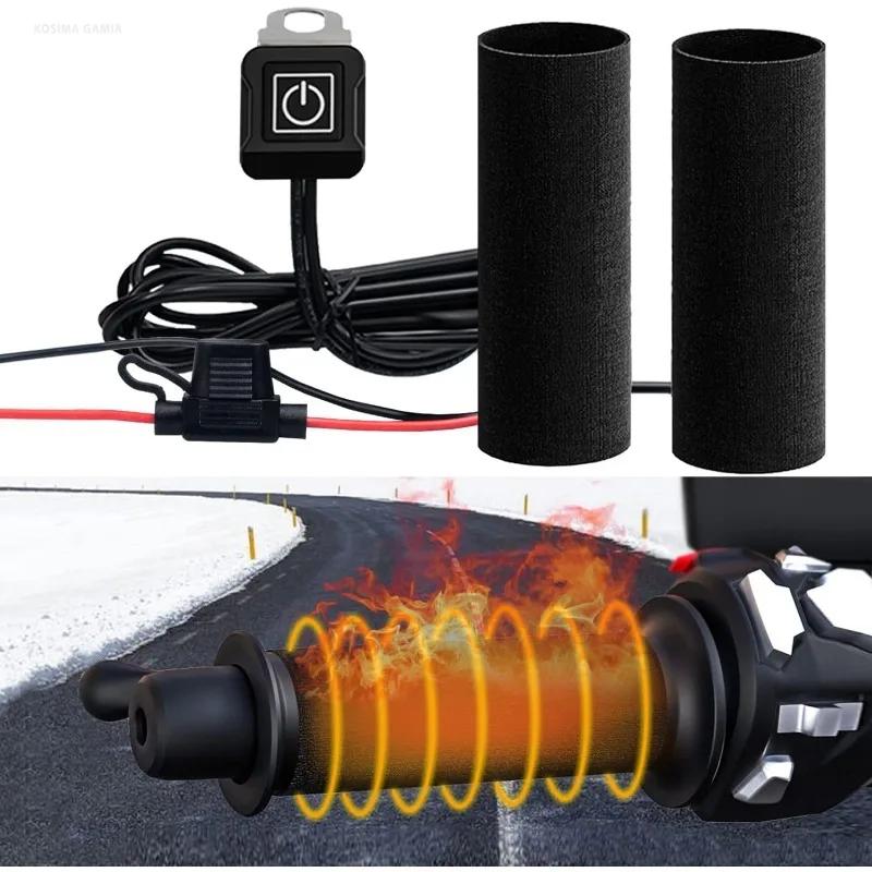 Handlebar Grip Heated - Manoplas Aquecidas para Motocicleta 12V com