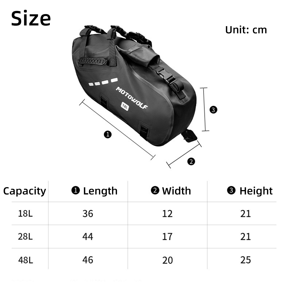Bolsas Laterais Impermeáveis p - Motorcycle Gear Backpack avaliação e preço